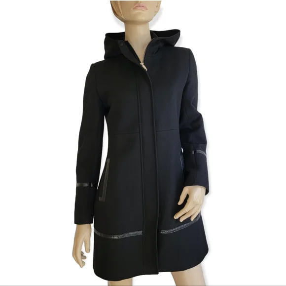 Blend Coat Via Spiga Hooded Trench Coat Via Spiga Jackets Coats